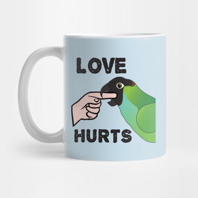 Love Hurts - Nanday Conure Parrot by Einstein Parrot